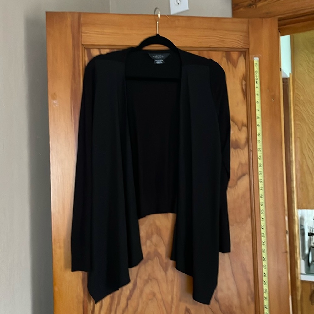 Black multi media sweater.